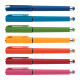Stylo gel Islander Essentials en plastique recyclé avec grip coloré