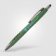 Stylo Avalon en plastique recyclé avec finition pierre et stylet