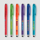 Stylo Prism en plastique recyclé avec stylet, boule anti-stress et encre gel