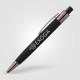Stylo Malmö en aluminium recyclé avec corps soft-touch