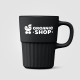 Mug Majesty en céramique avec finition mate et relief cannelé – 445 ml