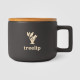 Mug Café Virtuoso en céramique avec couvercle en bambou – 355 mL - Ceram-X