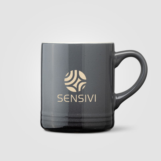 Mug Corin en céramique avec effet ombré silhouette – 355 ml