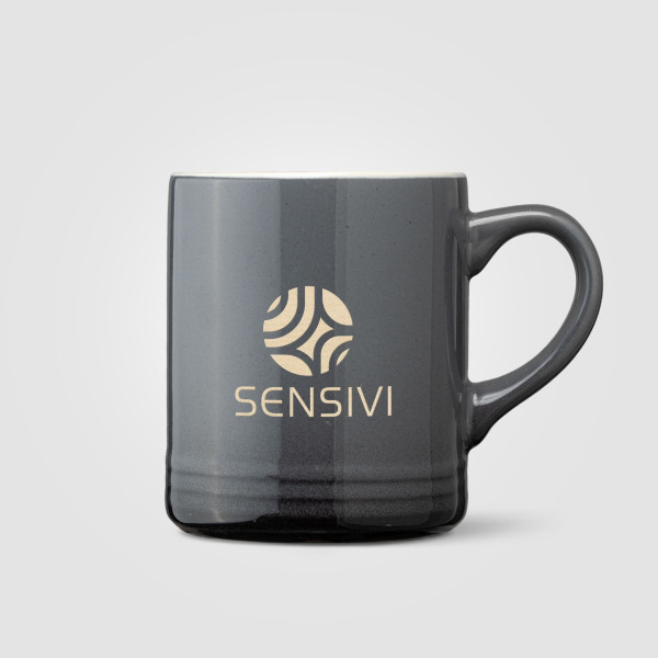 Mug Corin en céramique avec effet ombré silhouette – 355 ml