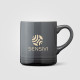 Mug Corin en céramique avec effet ombré silhouette – 355 ml