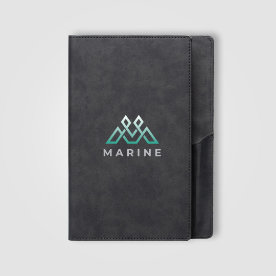 Journal Memento en PU à texture suédée – A5