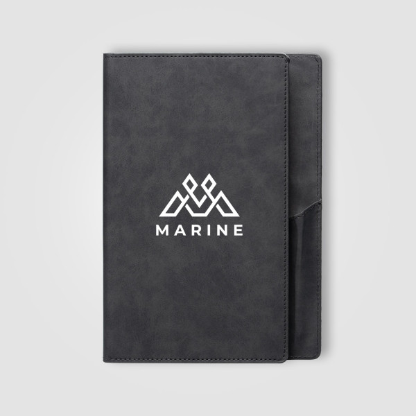 Journal Memento en PU à texture suédée – A5