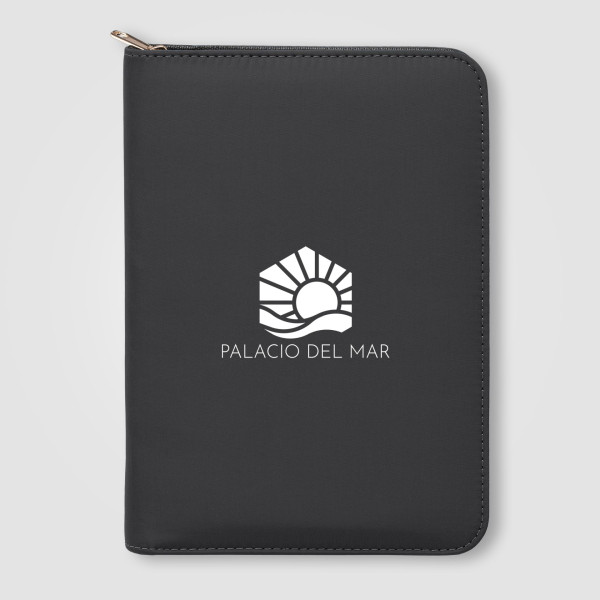 Portefeuille Aurelia à fermeture éclair dorée  - A5