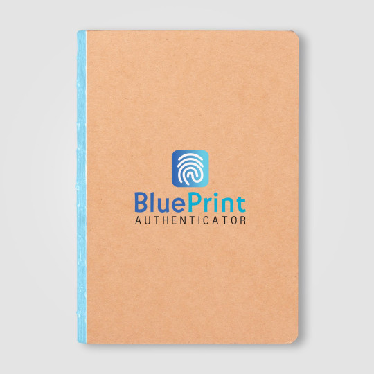 Carnet Romy Essentials à couverture kraft avec bordure de pages colorée – A5