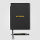 Set carnet et stylo Malmö en PU recyclé avec passant pour stylo – A5