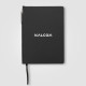 Set carnet et stylo Malmö en PU recyclé avec passant pour stylo – A5