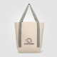 Niva Tote bag en toile de 340 gsm coton recyclé, poche avant - 12,25 L