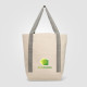 Niva Tote bag en toile de 340 gsm coton recyclé, poche avant - 12,25 L