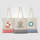 Sac fourre-tout Aro en coton recyclé micro-rayures – 9,7 L