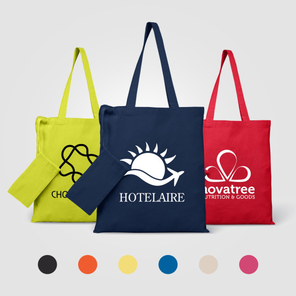 Sac shopping pliable Rosin Essentials en coton recyclé – 9,7 L
