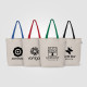 Sac shopping Tonga Essentials en coton recyclé de 142 g/m² avec anses colorées – 11 L