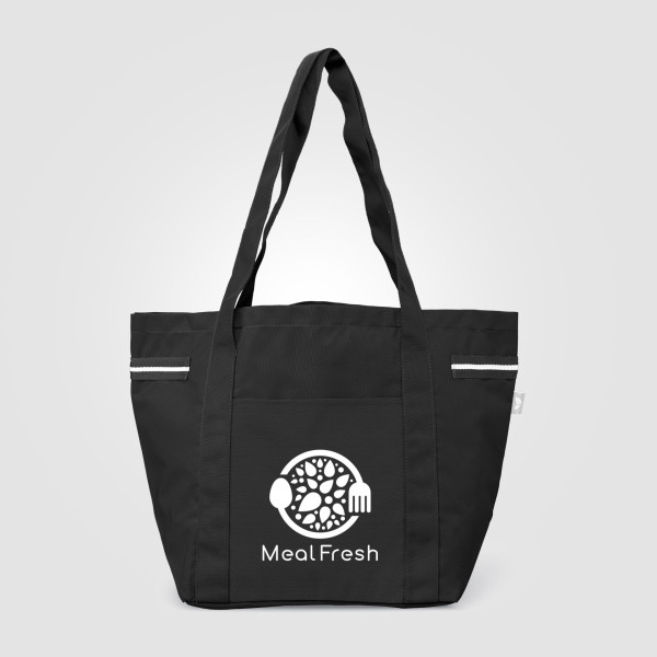 Sac fourre-tout Newport en polyester recyclé à rayures – 20 L