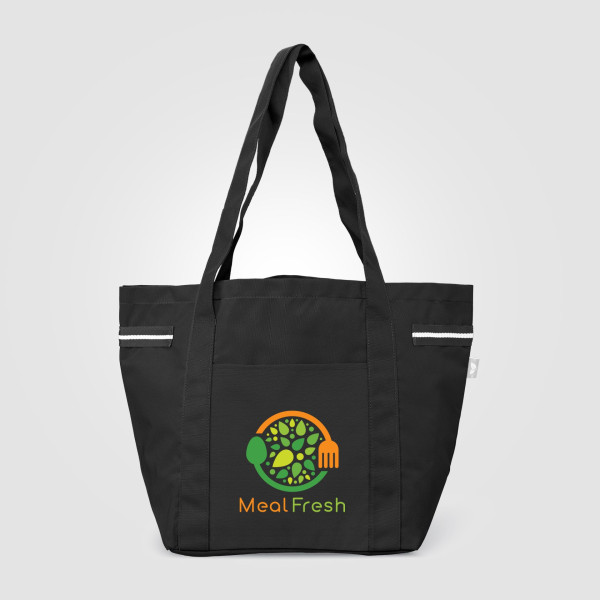 Sac fourre-tout Newport en polyester recyclé à rayures – 20 L