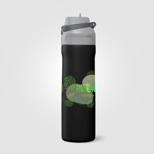 Gourde Lynk en acier inoxydable à paille rabattable – 690 ml