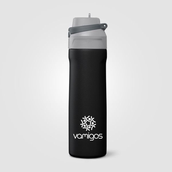 Gourde Lynk en acier inoxydable à paille rabattable – 690 ml