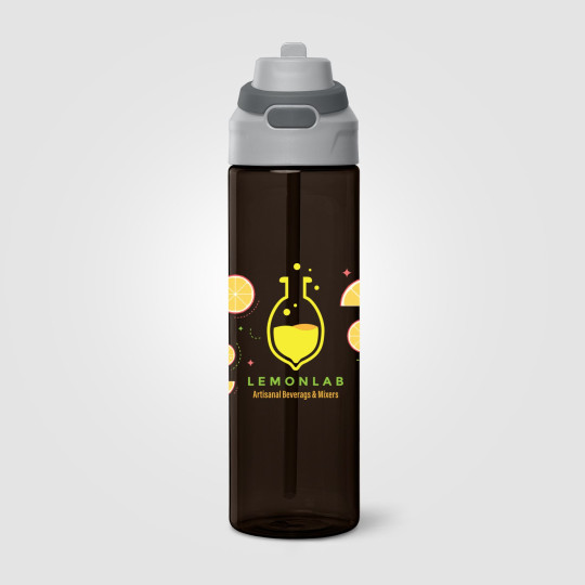 Gourde Lynk en rPET à paille rabattable – 830 ml