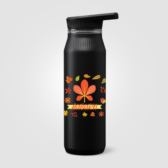 Gourde Majesty en acier inoxydable recyclé avec double bouchon et poignée – 750 ml