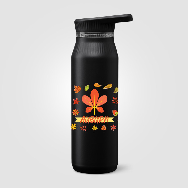 Gourde Majesty en acier inoxydable recyclé avec double bouchon et poignée – 750 ml