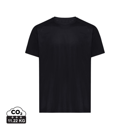 T-shirt sport séchage rapide polyester recyclé Iqoniq Tikal - Taille M - 100% polyester recyclé - Léger et respirant - Code QR u