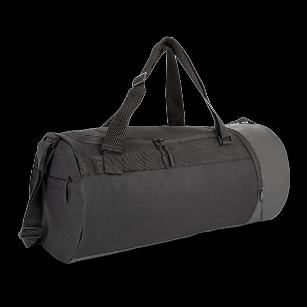 Sac de sport forme tube avec compartiment chaussures séparé - Polyester 600D - Personnalisable
