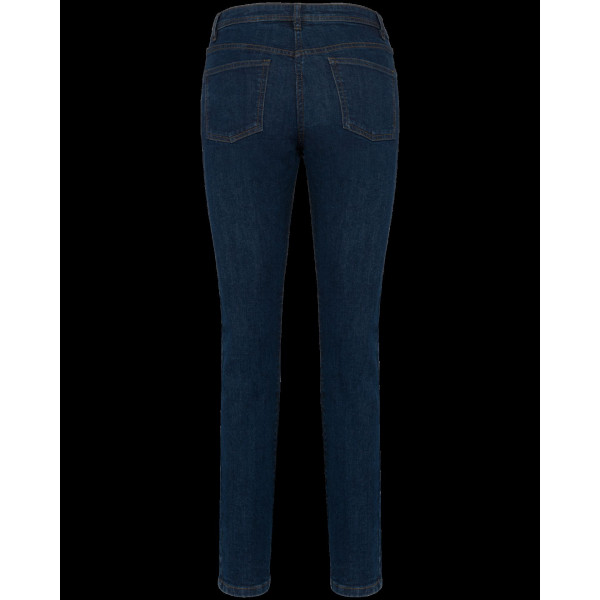 Jean basic femme en coton denim avec élasthanne - Coupe moderne et confortable - Idéal pour la personnalisation - Parfait pour l