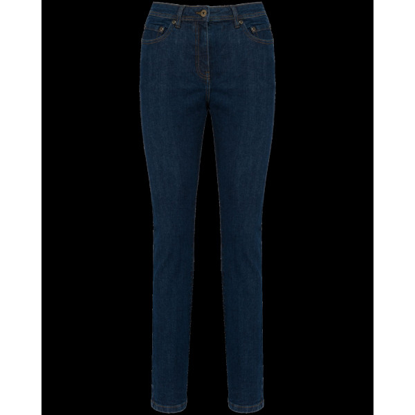 Jean basic femme en coton denim avec élasthanne - Coupe moderne et confortable - Idéal pour la personnalisation - Parfait pour l