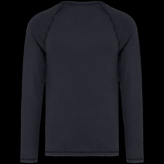 T-shirt écoresponsable raglan manches longues en coton biologique de qualité supérieure