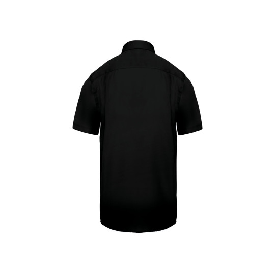 Chemise micro-sergé manches courtes sans repassage - BCM Goodies