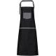 Tablier Denim à bavette Domain - Accessoire professionnel en coton et polyester