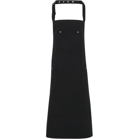 Tablier à bavette Chino en coton sergé pour bars et restaurants | BCM Goodies