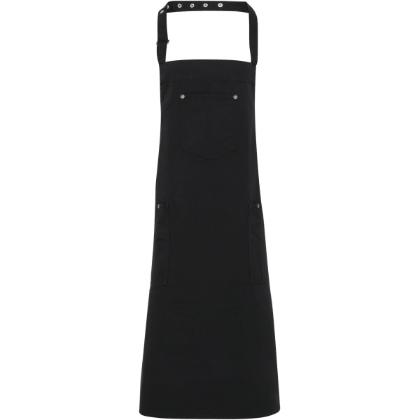 Tablier à bavette Chino en coton sergé pour bars et restaurants | BCM Goodies