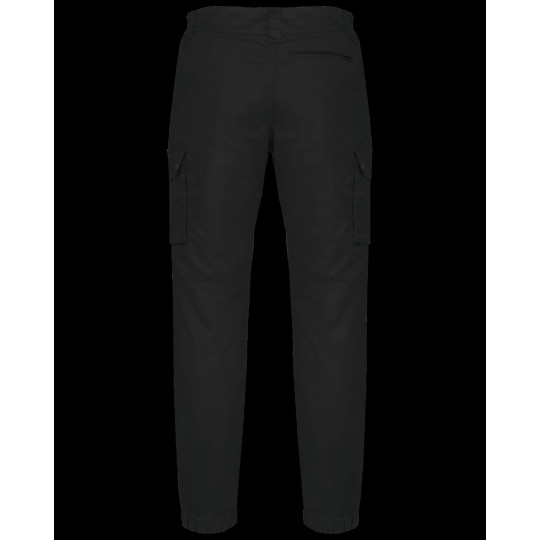 Pantalon cargo unisexe avec bas élastiqué en polyester et coton - BCM Goodies
