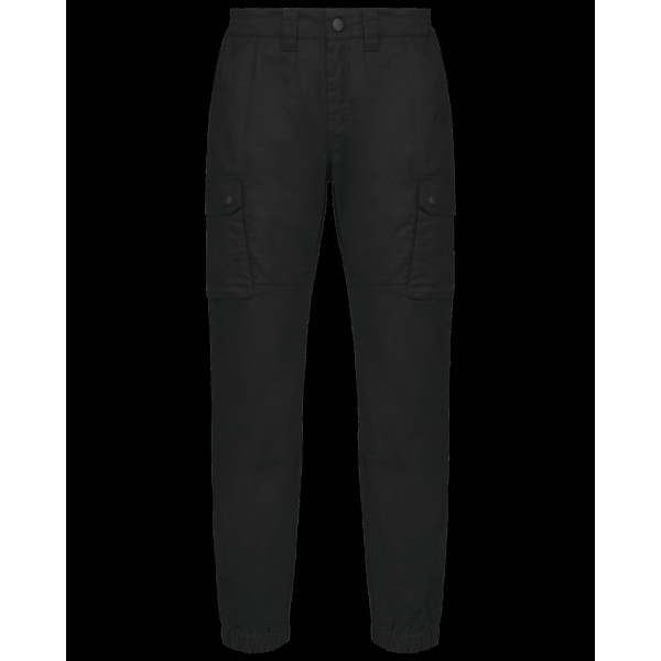 Pantalon cargo unisexe avec bas élastiqué en polyester et coton - BCM Goodies