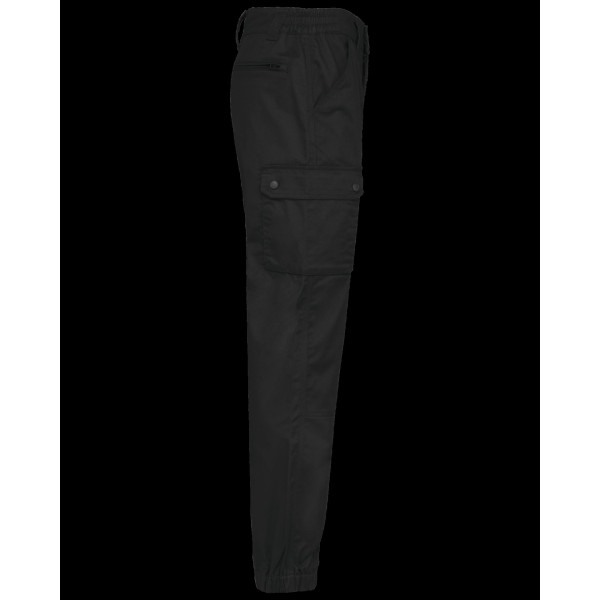 Pantalon cargo unisexe avec bas élastiqué en polyester et coton - BCM Goodies