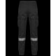 Pantalon cargo unisexe avec bas élastiqué et bande réfléchissante - Pantalon professionnel pour événements d'entreprises