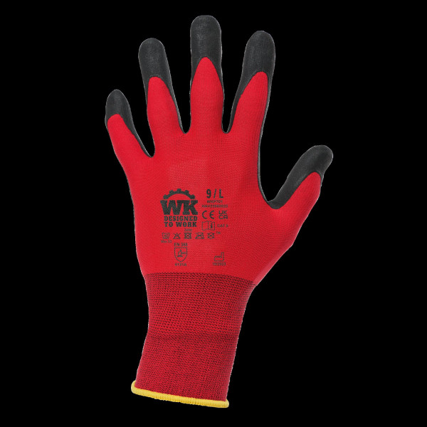Gants de manutention légère en polyamide et élasthanne avec enduction en nitrile - BCM Goodies