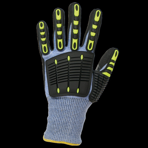 Gants de protection contre les coupures et les chocs en HPPE, fibre d'acier et nitrile - BCM Goodies