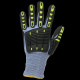 Gants de protection contre les coupures et les chocs en HPPE, fibre d'acier et nitrile - BCM Goodies