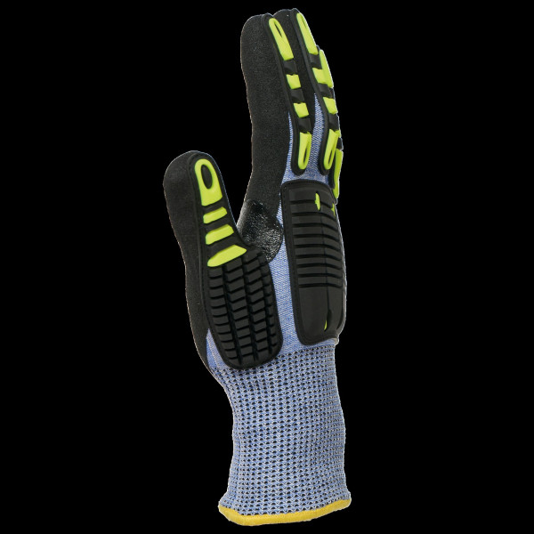 Gants de protection contre les coupures et les chocs en HPPE, fibre d'acier et nitrile - BCM Goodies