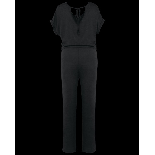 Combinaison en maille manches courtes en lin pour femme - Vêtement polyvalent et confortable