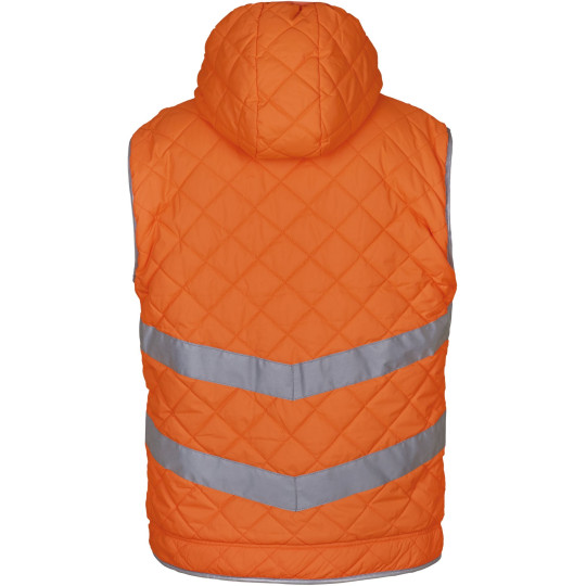 Bodywarmer haute visibilité Kensington - Vêtement de travail en polyester avec bandes réfléchissantes conformes à la norme EN IS
