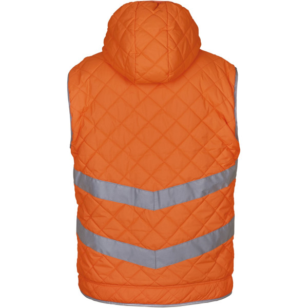 Bodywarmer haute visibilité Kensington - Vêtement de travail en polyester avec bandes réfléchissantes conformes à la norme EN IS