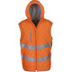 Bodywarmer haute visibilité Kensington - Vêtement de travail en polyester avec bandes réfléchissantes conformes à la norme EN IS