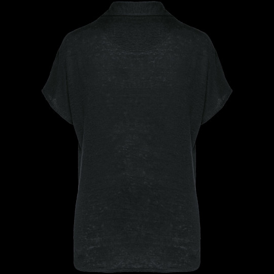 Polo en lin pour femme - Coupe ajustée et élégante | BCM Goodies