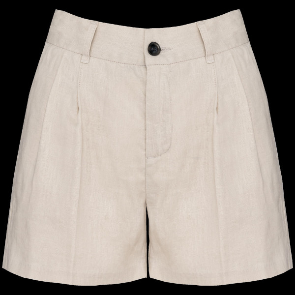 Short en lin pour femme - Vêtement élégant et décontracté pour une tenue estivale chic | BCM Goodies